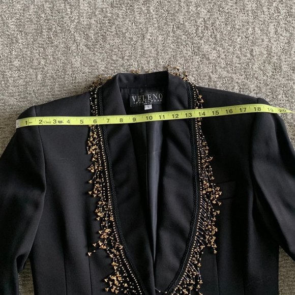 Vintage Veleno Sportswear Pantsuit w/Beaded Jacket - Size Small - Picture 11 of 15